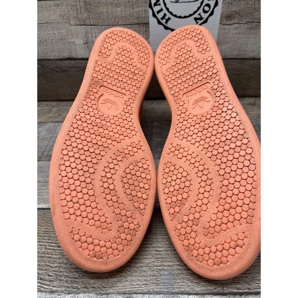 Adidas Stan Smith AQ6807 Peach Sun Glow Lace Up Trainer Women Size 8.5 Preowned - Picture 8 of 12